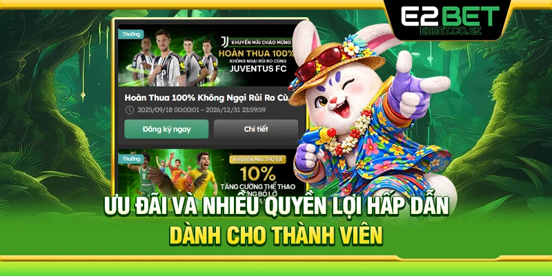 Ưu đãi và nhiều quyền lợi hấp dẫn dành cho thành viên 