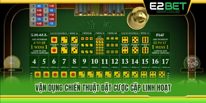 Áp dụng mẹo chơi sicbo E2bet cược cặp linh hoạt